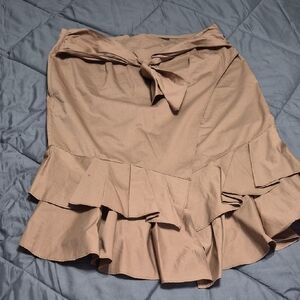 Brown Ruffle Skirt